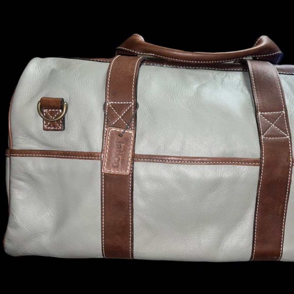 Latico Gray and Brown Travel Bag